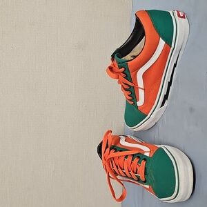VANS OLD SKOOL ORANGE/GREEN SNEAKERS BFPM-09-192